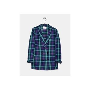 Bershka | Plaid Double Breasted Blazer Size Medium